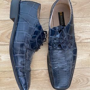 Stacy Adams Leather Snakeskin Dress Shoes
